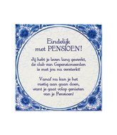 Delfts Blauw Tegel Pensioen